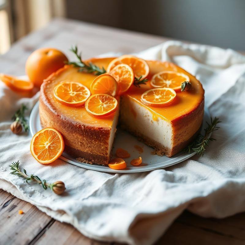 Orange Rosemary Cheesecake