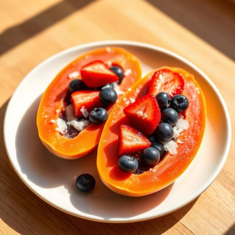 Papaya Berry Boats